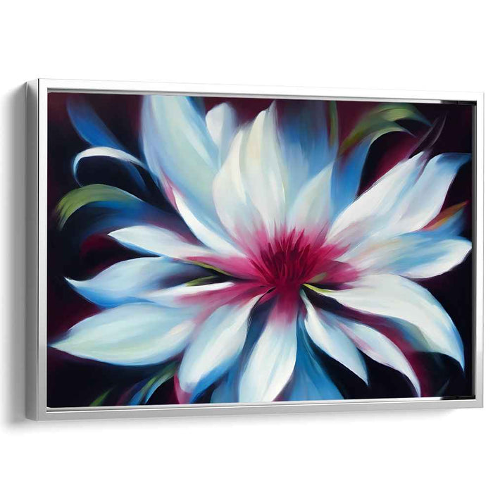 Whispers of Spring Bloom: Impressionistic Magnolia Flower Canvas Art Print