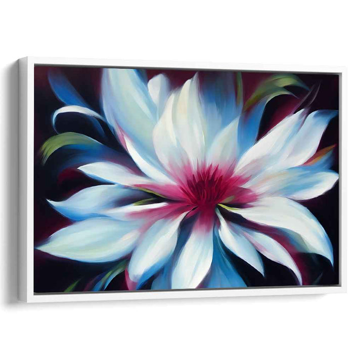 Whispers of Spring Bloom: Impressionistic Magnolia Flower Canvas Art Print