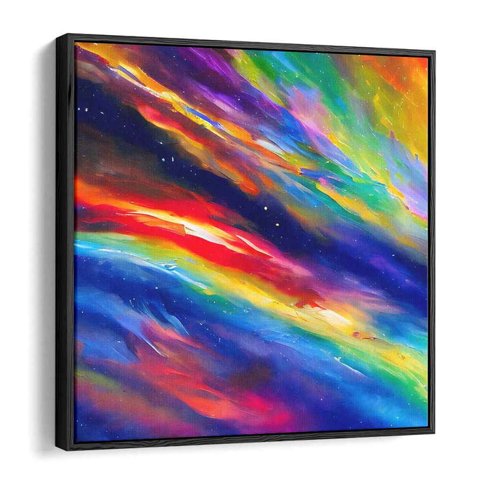 Quantum Cosmic Constellations: A Vivid Abstract Universe Canvas Art