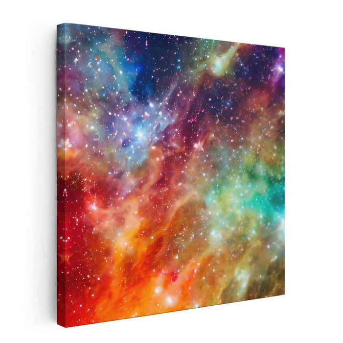 Nebula's Veil: Vivid Nebula Canvas Art Print
