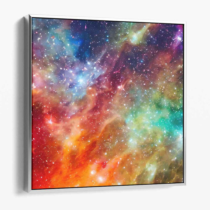 Nebula's Veil: Vivid Nebula Canvas Art Print