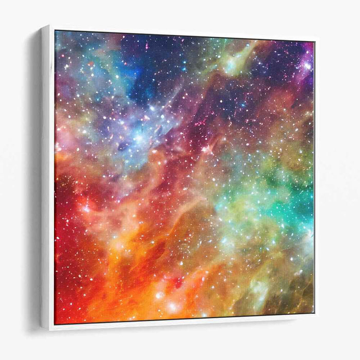 Nebula's Veil: Vivid Nebula Canvas Art Print