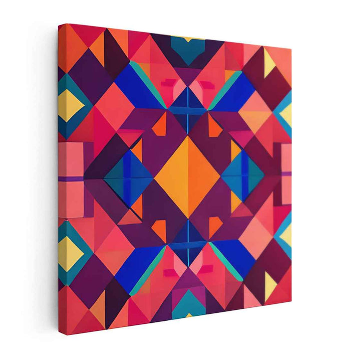 Spectrum Symphony II: Abstract Colorful Canvas Art Print