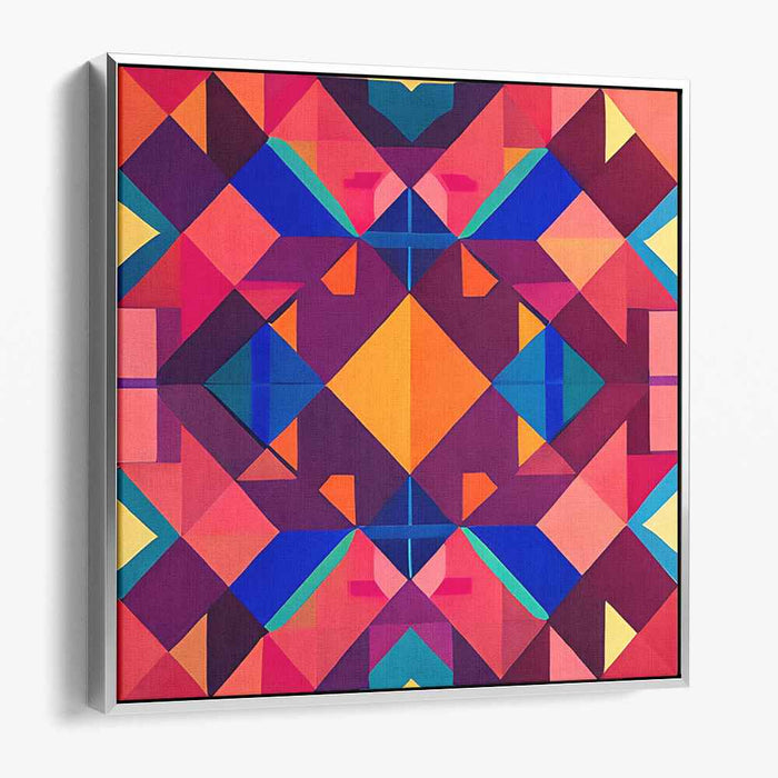 Spectrum Symphony II: Abstract Colorful Canvas Art Print