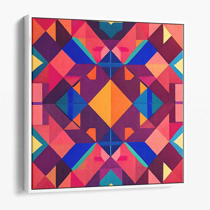 Spectrum Symphony II: Abstract Colorful Canvas Art Print