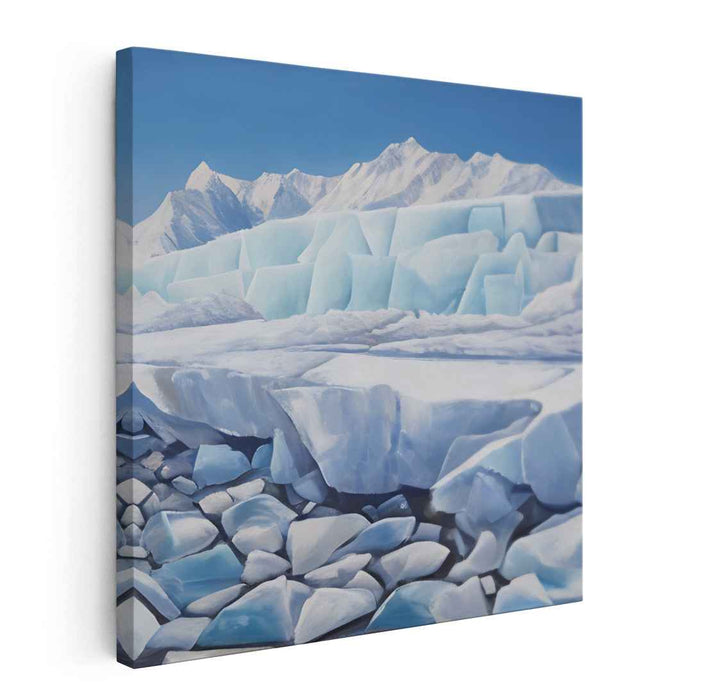 Frozen Dreamscape: Arctic Iceberg Landscape Canvas Art
