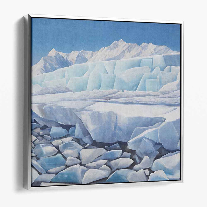 Frozen Dreamscape: Arctic Iceberg Landscape Canvas Art
