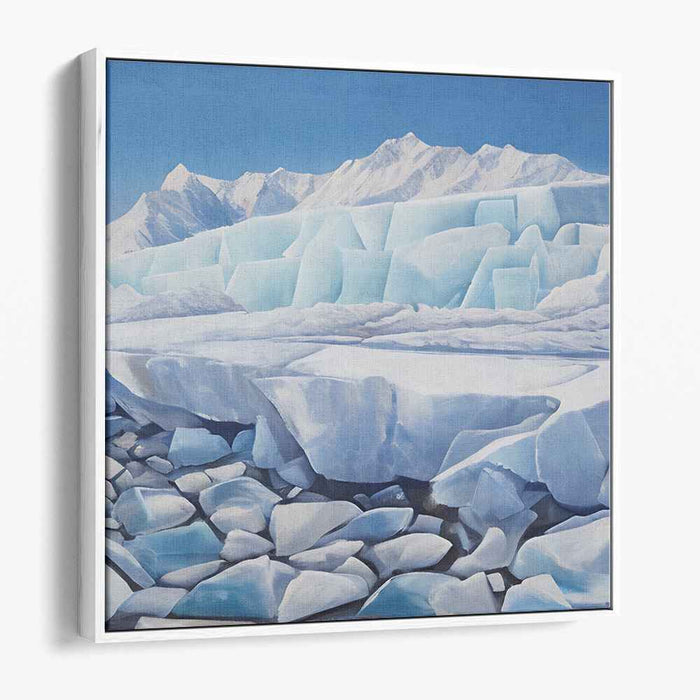 Frozen Dreamscape: Arctic Iceberg Landscape Canvas Art