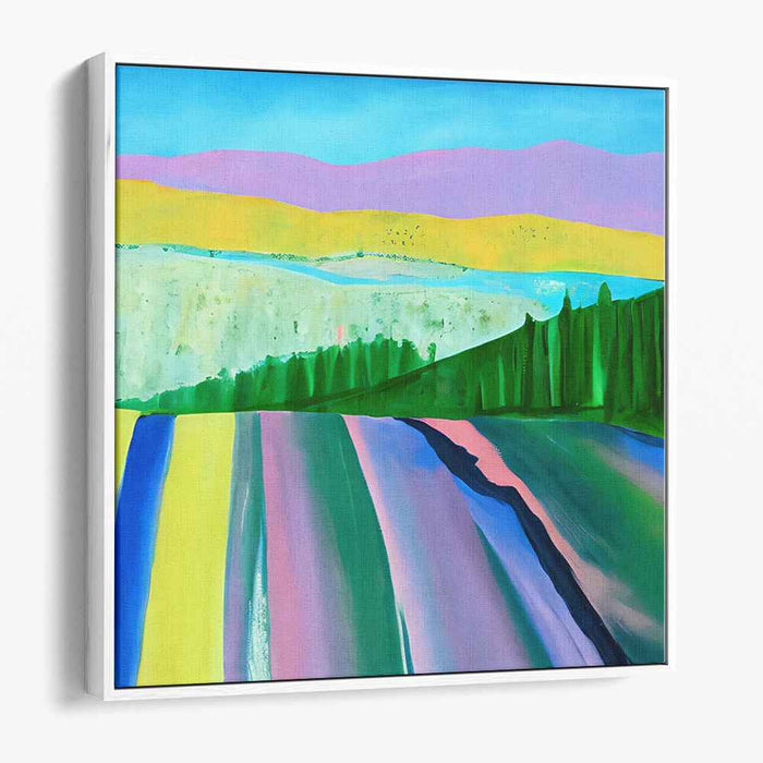 Urban Prairie Impressions: Contemporary Countryside Canvas Art