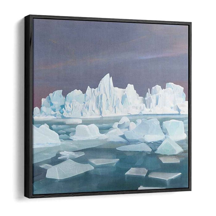 Arctic Serenity: Majestic Iceberg Landscape Canvas Art Print