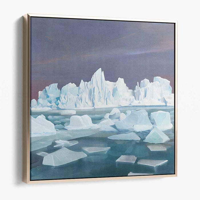 Arctic Serenity: Majestic Iceberg Landscape Canvas Art Print