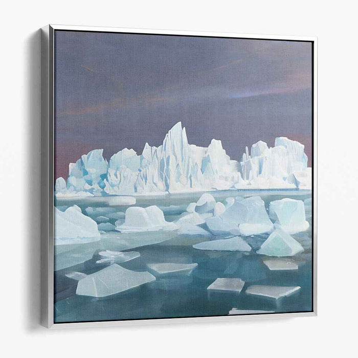 Arctic Serenity: Majestic Iceberg Landscape Canvas Art Print