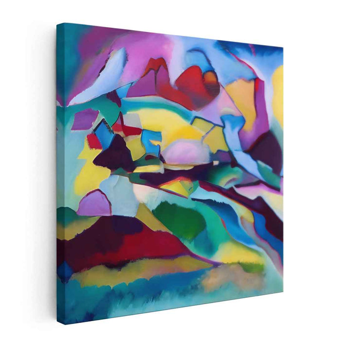 Transient Earthscape: Abstract Expressionist Landscape Canvas Art Print
