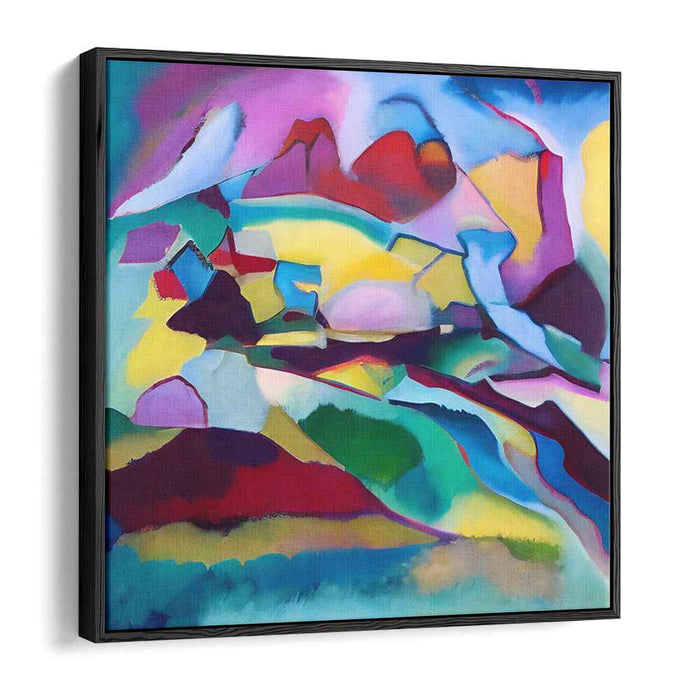 Transient Earthscape: Abstract Expressionist Landscape Canvas Art Print
