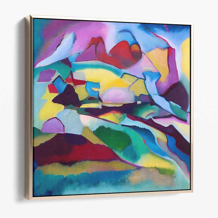 Transient Earthscape: Abstract Expressionist Landscape Canvas Art Print