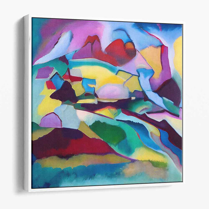 Transient Earthscape: Abstract Expressionist Landscape Canvas Art Print