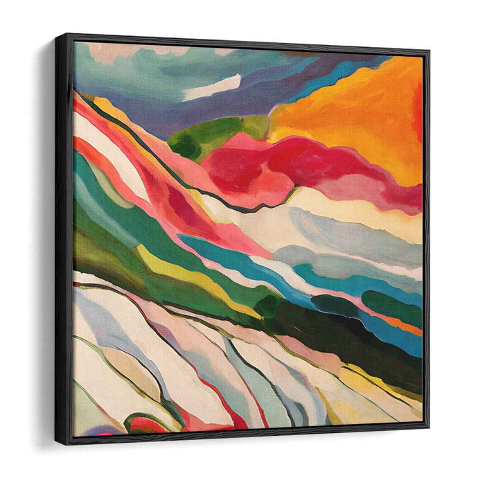 Infinite Horizon Journey: Abstract Landscape Canvas Art