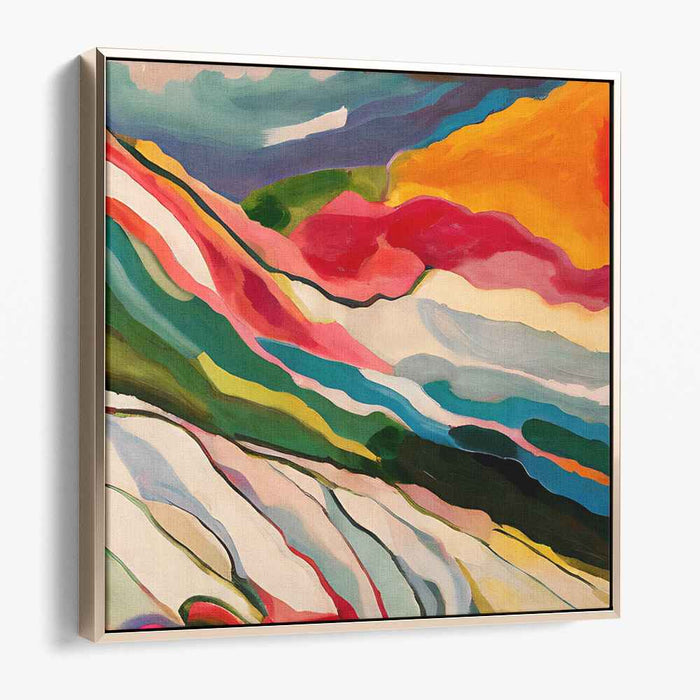 Infinite Horizon Journey: Abstract Landscape Canvas Art