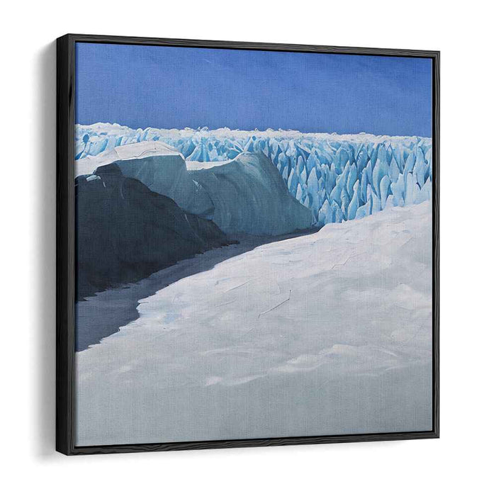Icy Majesty: Photorealistic Glacier Landscape Canvas Art Print