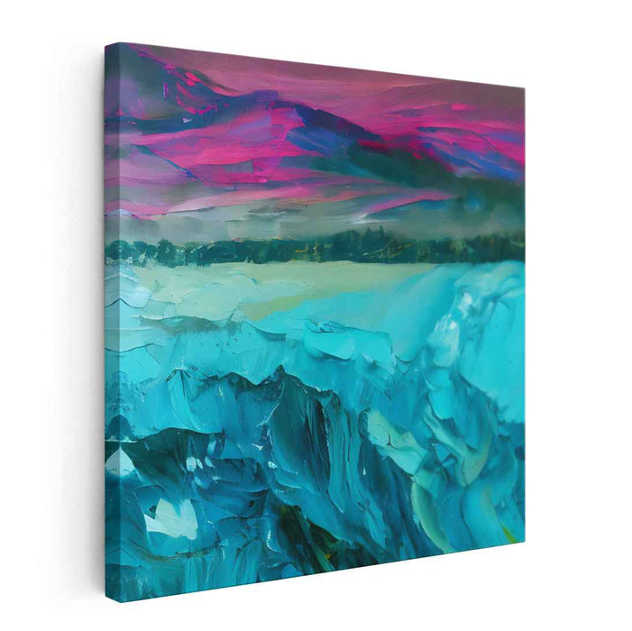 Wave Rhapsody: Contemporary Impressionist Ocean Landscape