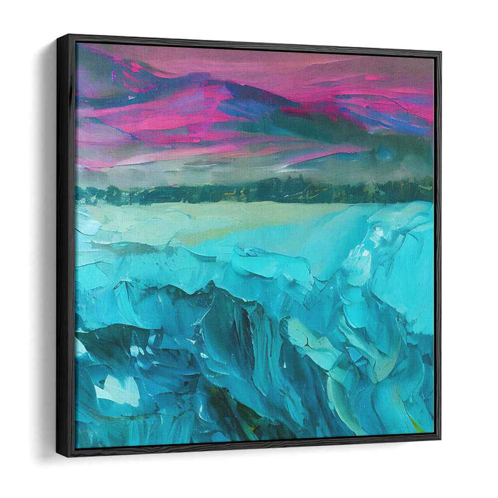 Wave Rhapsody: Contemporary Impressionist Ocean Landscape