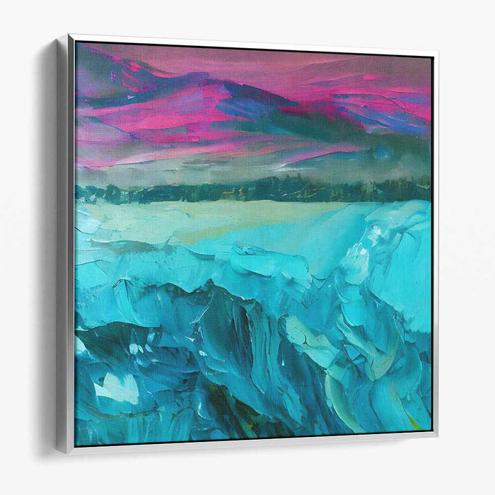 Wave Rhapsody: Contemporary Impressionist Ocean Landscape