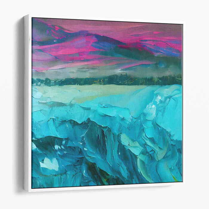 Wave Rhapsody: Contemporary Impressionist Ocean Landscape