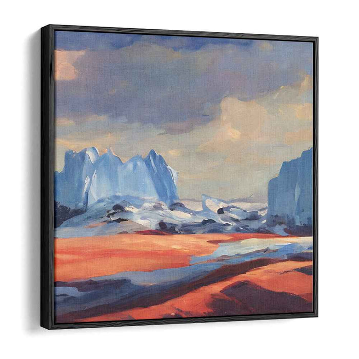 Arctic Blaze: A Vivid Landscape of Icy Majesty