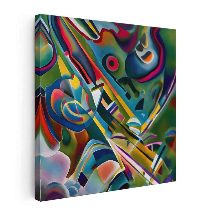 Voyage Through Spectrum: A Journey Through Abstract Vibrancy Canvas Art