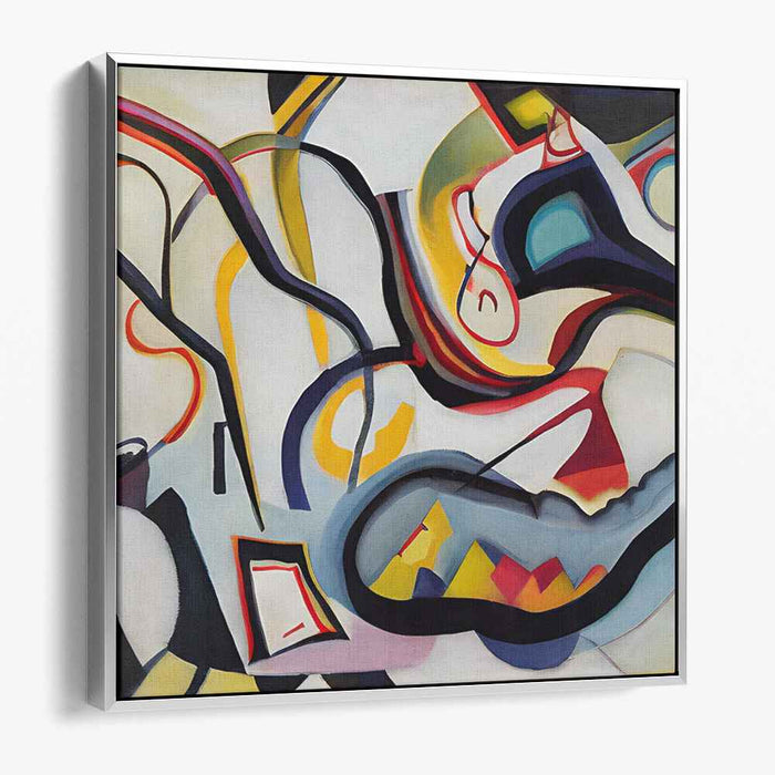 Heartfelt Explosion: Abstract Expressionist Canvas Art Print