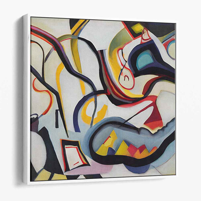 Heartfelt Explosion: Abstract Expressionist Canvas Art Print