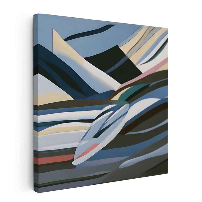 Limitless Skies: Abstract Landscape Canvas Art Print
