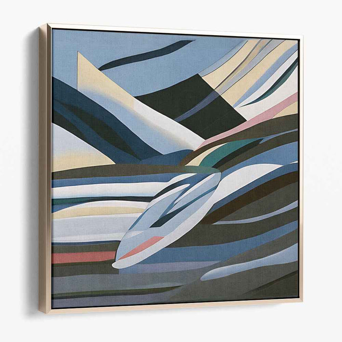 Limitless Skies: Abstract Landscape Canvas Art Print