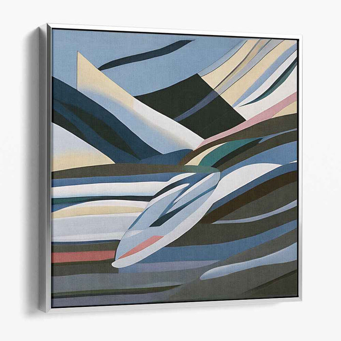 Limitless Skies: Abstract Landscape Canvas Art Print