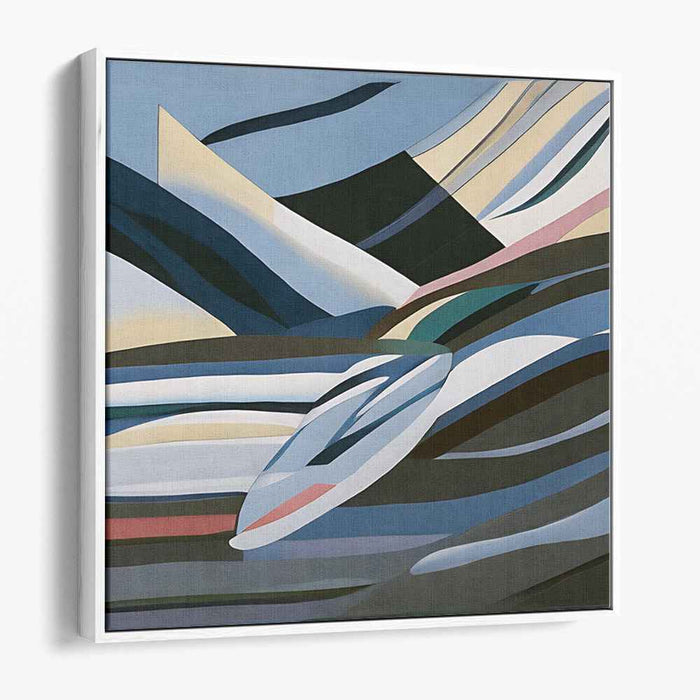 Limitless Skies: Abstract Landscape Canvas Art Print