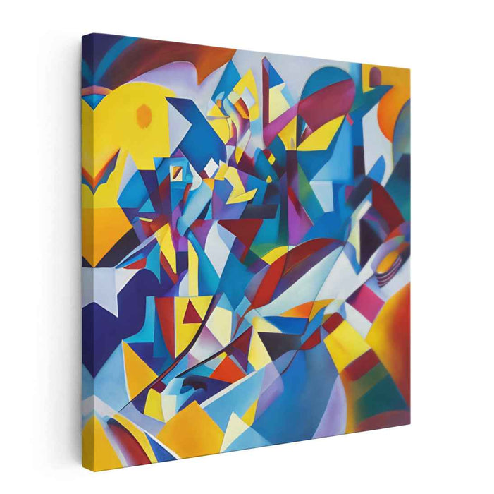 Abstracted Emotion Eruption: Abstract Expressionist Canvas Art Print