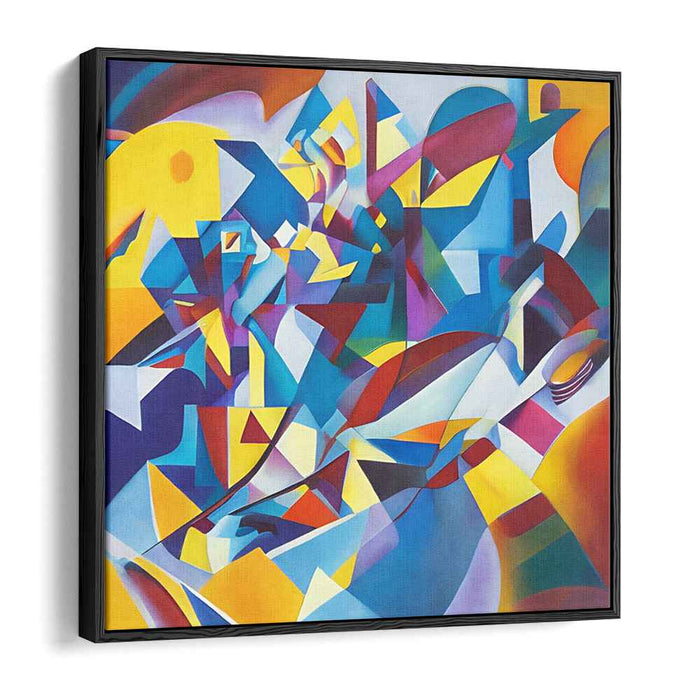 Abstracted Emotion Eruption: Abstract Expressionist Canvas Art Print