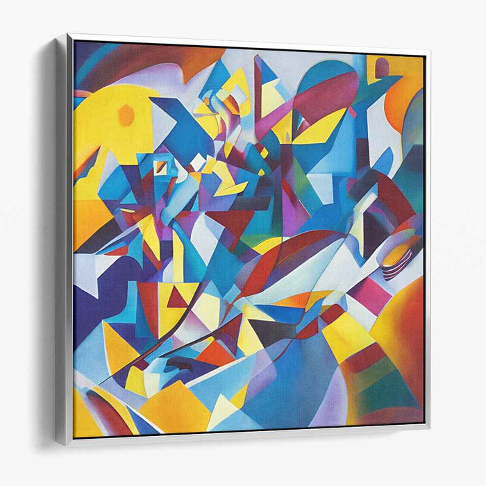 Abstracted Emotion Eruption: Abstract Expressionist Canvas Art Print