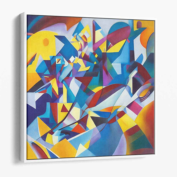 Abstracted Emotion Eruption: Abstract Expressionist Canvas Art Print