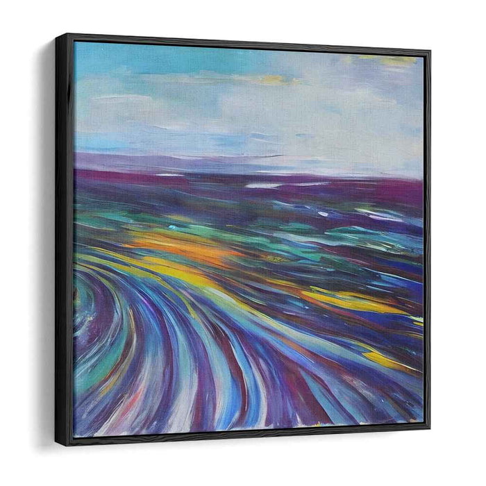 Spectral Eddy: Abstract Expressionist Color Swirl Canvas Art Print