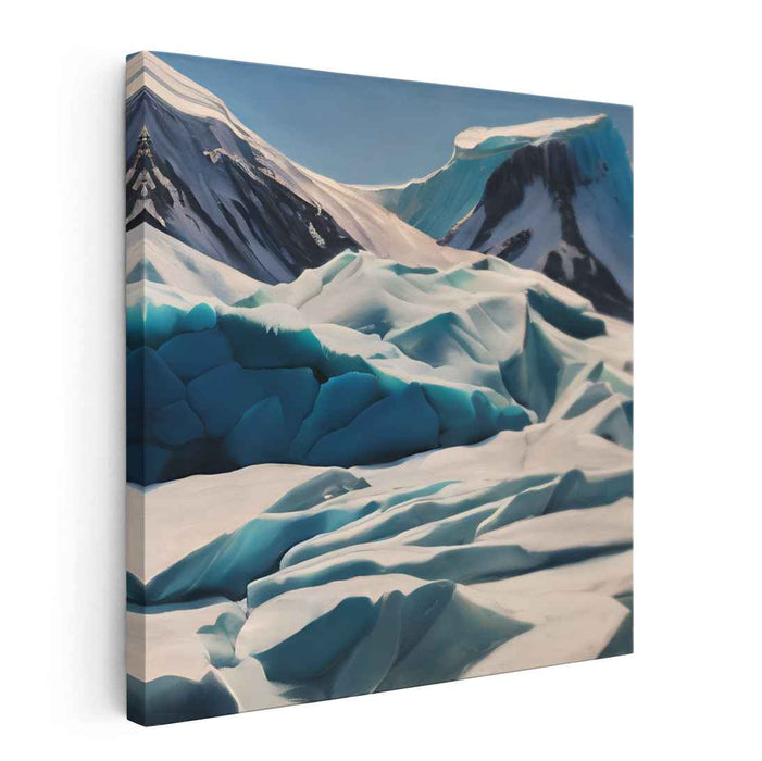 Frozen Echoes Vast Wilderness: Arctic Landscape Canvas Art