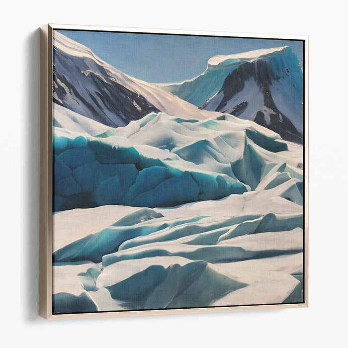 Frozen Echoes Vast Wilderness: Arctic Landscape Canvas Art