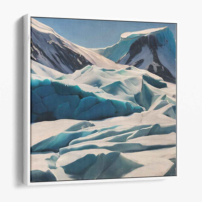 Frozen Echoes Vast Wilderness: Arctic Landscape Canvas Art