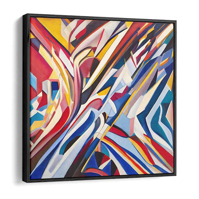 Colorful Emotions Bursting: Abstract Expressionist Canvas Art