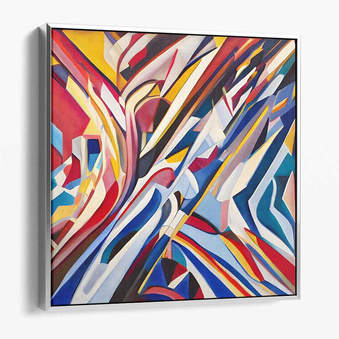 Colorful Emotions Bursting: Abstract Expressionist Canvas Art