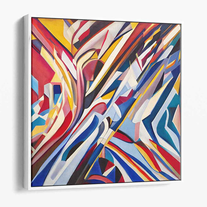 Colorful Emotions Bursting: Abstract Expressionist Canvas Art