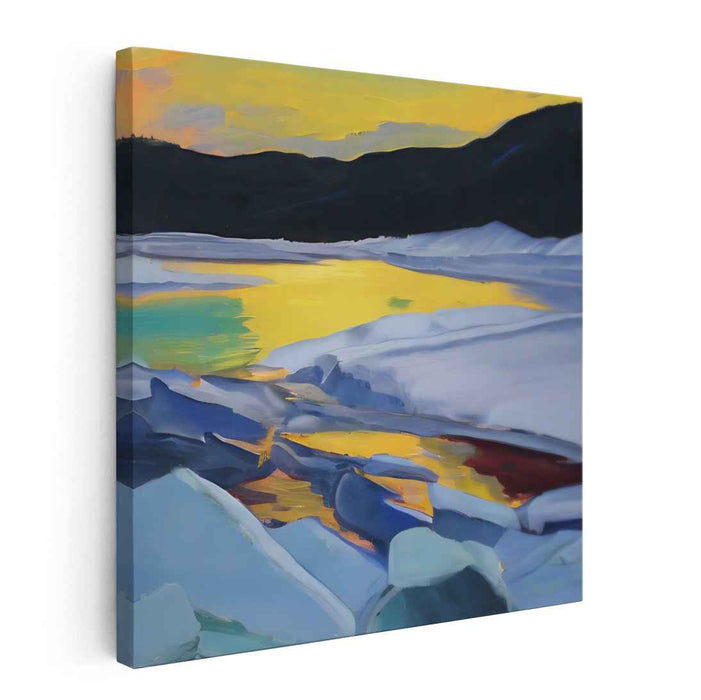 Tranquil Bliss Meadow: Serene Landscape Canvas Art