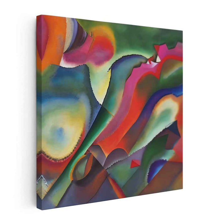 Chaos Reigns in Colors: Vibrant Abstract Expressionist Canvas Art