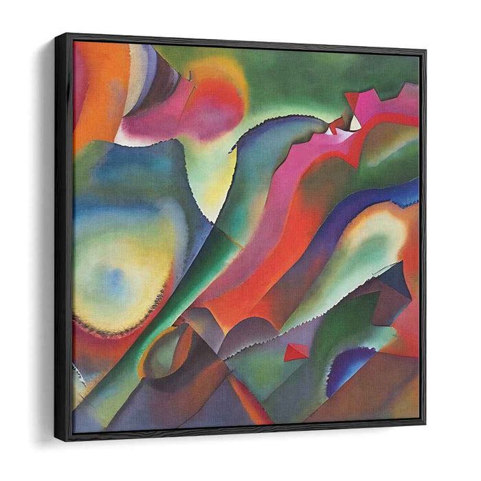 Chaos Reigns in Colors: Vibrant Abstract Expressionist Canvas Art