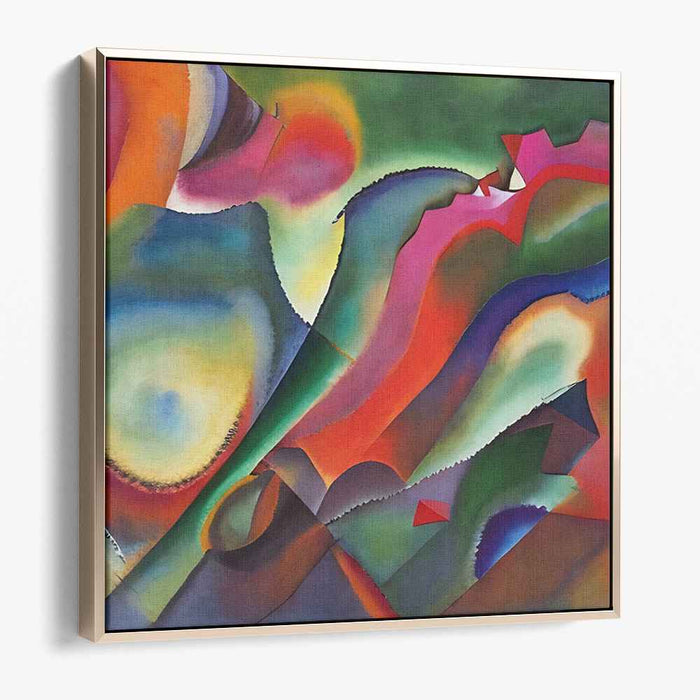 Chaos Reigns in Colors: Vibrant Abstract Expressionist Canvas Art